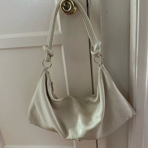 Cult Gaia Hera White Leather Purse